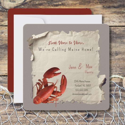 Neue Zuhause Maine-Vorankündigung Postkarte