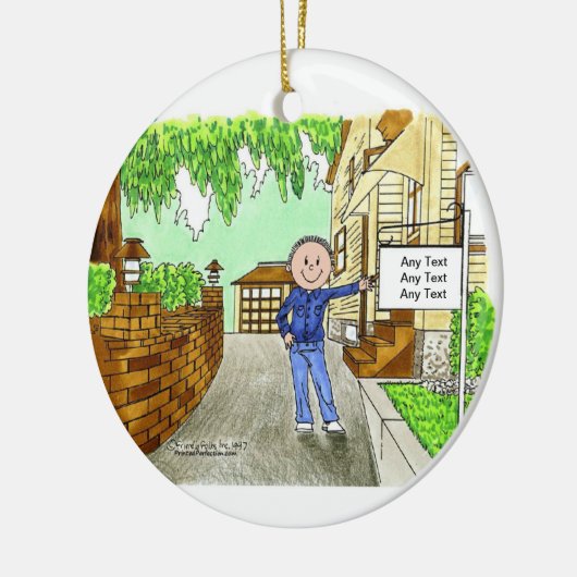 Neue Zuhause - Männlich Keramikornament (Links)