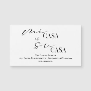 Neue Zuhause Mi Casa - Neue Adresse Magnetkarte