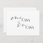 Neue Zuhause Mi Casa Wir haben neue Adresse versch Postkarte (Vorne/Hinten)