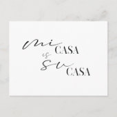 Neue Zuhause Mi Casa Wir haben neue Adresse versch Postkarte (Vorderseite)