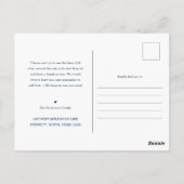 Neue Zuhause | Minimal Navy Blue | Neue Adresse Postkarte (Rückseite)