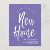Neue Zuhause | Minimaler Lavendel | Neue Adresse Postkarte (Vorderseite)