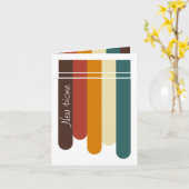 Neue Zuhause mit mehrfarbiger Tropffarbe Regenboge Karte (Gelbe Blume)