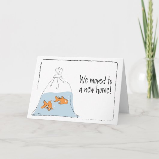 Neue Zuhause-Mitteilung Ankündigung (Vorderseite)