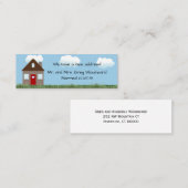 Neue Zuhause-Mitteilung Mini Visitenkarte (Vorne/Hinten)