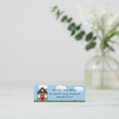 Neue Zuhause-Mitteilung Mini Visitenkarte (Stehend Vorderseite)