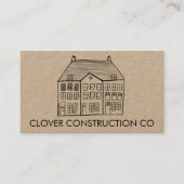 Neue Zuhause Modern Construction Contractor Kraft Visitenkarte (Vorderseite)