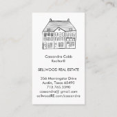 Neue Zuhause Modern Real Anwesen Broker Agent Real Visitenkarte (Rückseite)