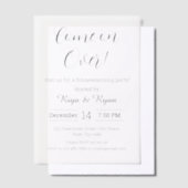 Neue Zuhause Moderne Elegante Saubere Housewarming Pergament Einladungen (Versetzt)