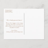 Neue Zuhause Moderne Wasserfarbenfallen Ankündigungspostkarte (Rückseite)