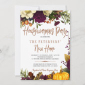 Neue Zuhause Modernes Herbsthaus Herbstwärmung Par Einladung (Vorderseite)