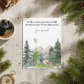 Neue Zuhause Moving Ankündigung Cabin Lodge Forest