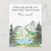 Neue Zuhause Moving Ankündigung Kabine River Fores (Vorderseite)