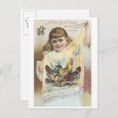 Neue Zuhause-Nähmaschine Ankündigungspostkarte (Vorne/Hinten)