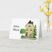 Neue Zuhause/neue Ankündigungskarte Karte (Gelbe Blume)