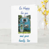 NEUE ZUHAUSE-NEUE ERINNERUNGEN-GLÜCKLICH AUCH FÜR  KARTE (Gelbe Blume)