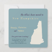 Neue Zuhause Neue Hampshire Moving Announcement Ca (Vorderseite)
