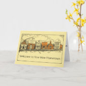 Neue Zuhause - Neue Heimat Glückwunschkarte Karte (Gelbe Blume)