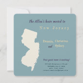 Neue Zuhause New Jersey Moving Ankündigung Postkar (Vorderseite)