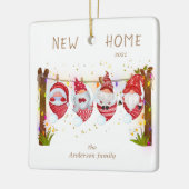 neue Zuhause niedlich gnome Foto Keramik Ornament (Links)