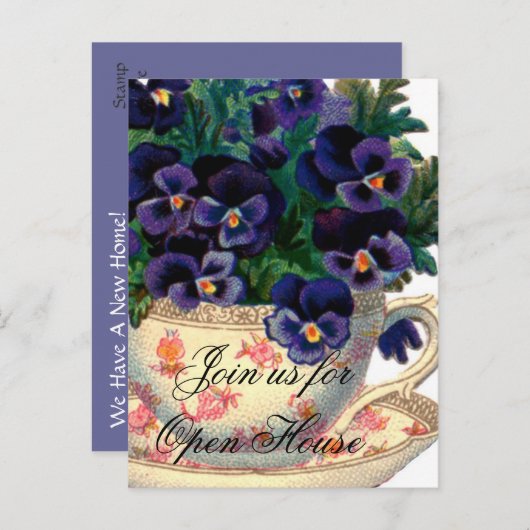 Neue Zuhause Open House Einladung Postkarte (Vorne/Hinten)