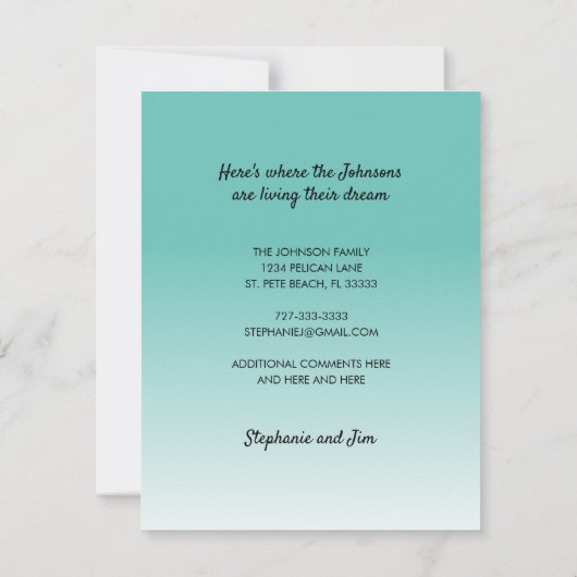 Neue Zuhause Palm Tree Wasserfront Wasserpark Aqua Ankündigung (Rückseite)