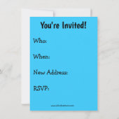 Neue Zuhause-Party Einladungen (Rückseite)