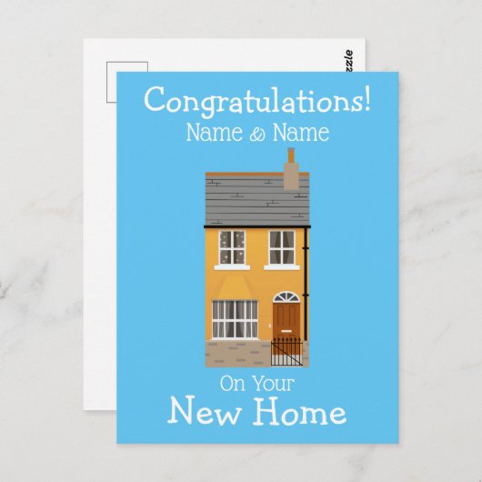 Neue Zuhause Postkarte (Vorne/Hinten)