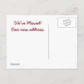 Neue Zuhause-Postkarten Ankündigungspostkarte (Rückseite)
