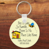 Neue Zuhause-Real-Anwesen-Broker Schlüsselanhänger (Vorderseite)