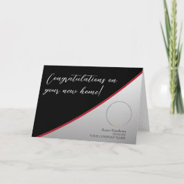 Neue Zuhause Real Anwesen Foto Business Note Card Karte