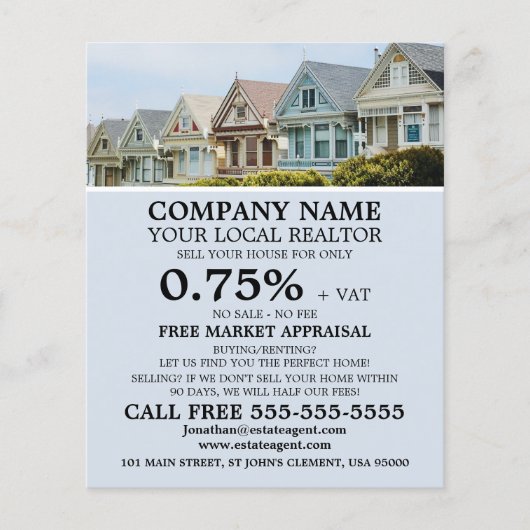 Neue Zuhause, Realtor, Anwesen Agent Werbung Flyer (Vorne)