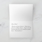 Neue Zuhause| Realtor oder Hypothek | Vielen Dank Dankeskarte (Innenseite)