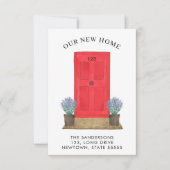 Neue Zuhause Red Door Moving Ankündigung Mini-Kart (Vorderseite)