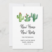 Neue Zuhause Roots I Moving Announcement Card Ankündigung (Vorderseite)