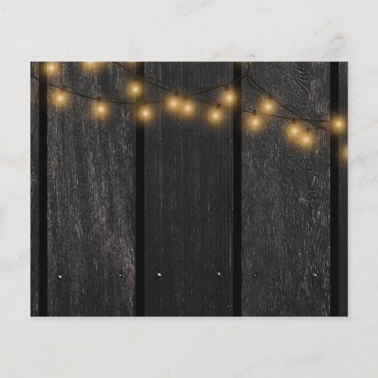 Neue Zuhause rustikale Blumenankündigung (Rückseite)