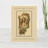 Neue Zuhause Segen Heiliges Herz Jesu Ankündigung (Vorderseite)