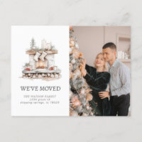 Neue Zuhause Silver Rustic Moving Family Ankündigu