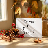 Neue Zuhause, Singvogel mit Schlüssel für neue Zuh Save The Date