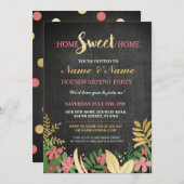 Neue Zuhause Sweet House Erwärmung ChalkBoard Einl Einladung (Vorne/Hinten)