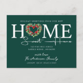 Neue Zuhause Sweet Zuhause Holiday Moving Ankündig Postkarte (Vorderseite)