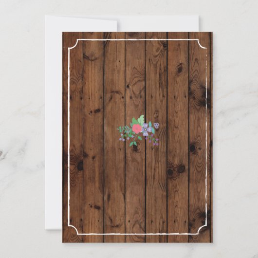 Neue Zuhause Sweet Zuhause House Erwärmung Wood Ke Einladung (Rückseite)