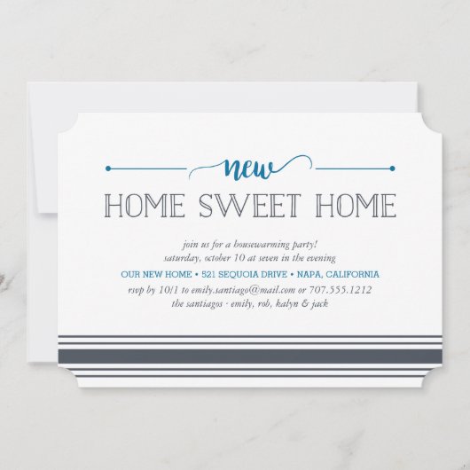 Neue Zuhause Sweet Zuhause Housewarming Party Einl Einladung (Vorderseite)