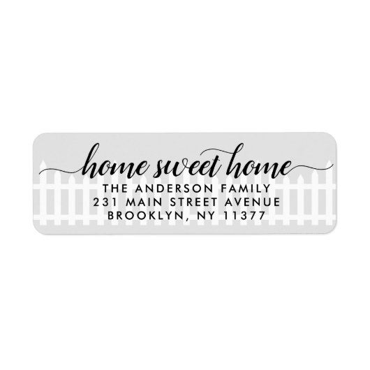 Neue Zuhause Sweet Zuhause Moving Niedlich Picket  (Vorne)