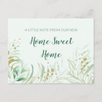 Neue Zuhause Sweet Zuhause Watercolor Foliage Movi