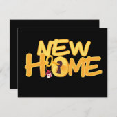 Neue Zuhause-Türtaste Personalisiert Ankündigung (Vorne/Hinten)