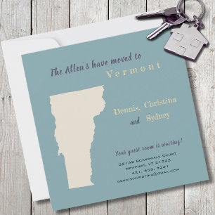 Neue Zuhause Vermont Moving Ankündigung Postkarte