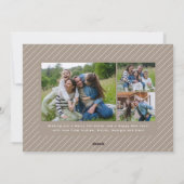 Neue Zuhause vier Foto beige Weihnachten (Rückseite)