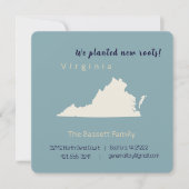 Neue Zuhause Virginia Bewegende Ankündigung Postka (Vorderseite)